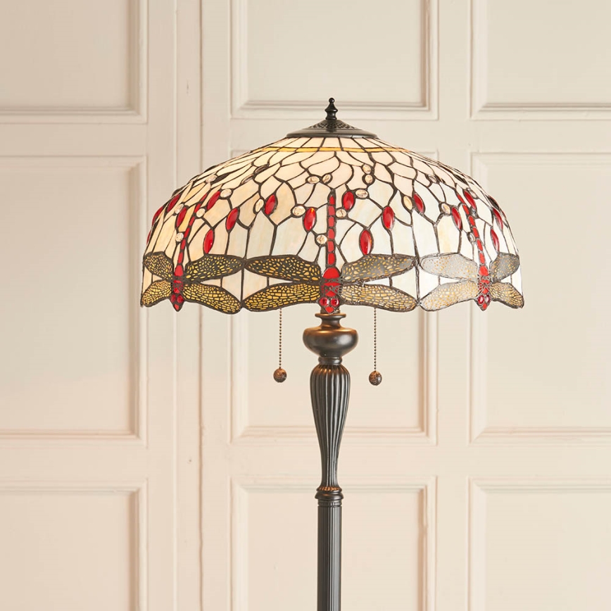 Endon 70940 - Stāvlampa DRAGONFLY 2xE27/60W/230V Ø 50 cm