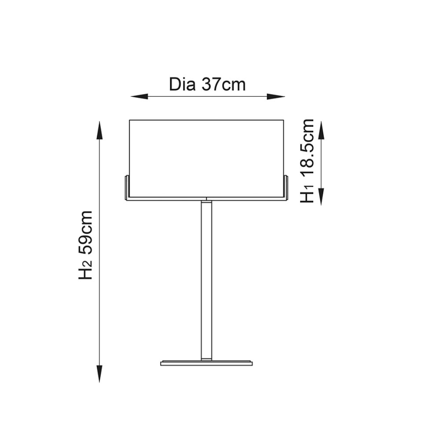 Endon 72631 - Galda lampa HAYFIELD 1xE27/40W/230V bronzas/pelēka