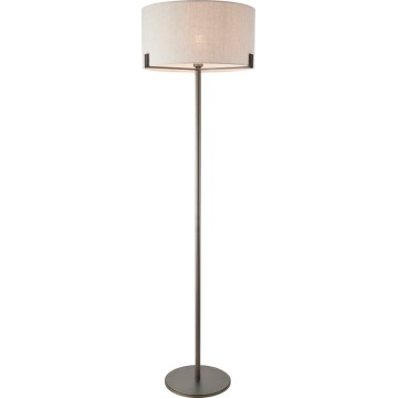 Endon 72634 - Grīdas stāvlampa HAYFIELD 1xE27/40W/230V brūna/pelēka