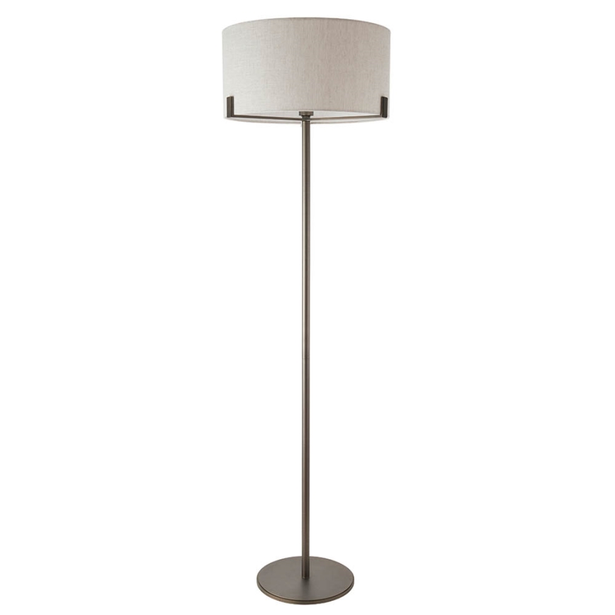 Endon 72634 - Grīdas stāvlampa HAYFIELD 1xE27/40W/230V brūna/pelēka
