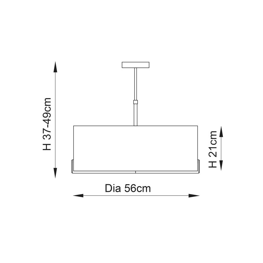 Endon 72635 - Lustra ar stieni HAYFIELD 3xE27/40W/230V matēts hroms/pelēka