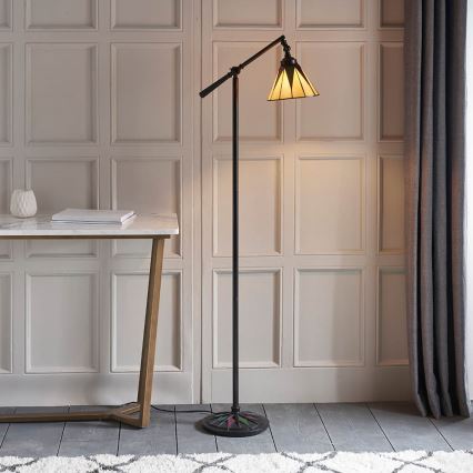 Endon 74355 - Grīdas lampa DARK STAR 1xE14/40W/230V
