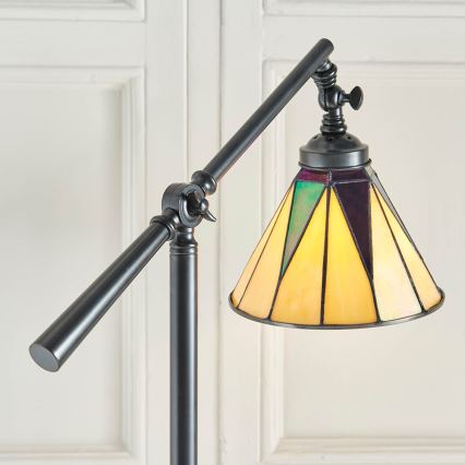 Endon 74355 - Grīdas lampa DARK STAR 1xE14/40W/230V