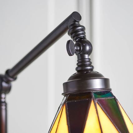 Endon 74355 - Grīdas lampa DARK STAR 1xE14/40W/230V