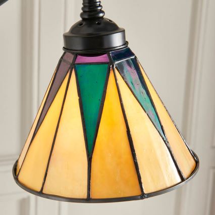 Endon 74355 - Grīdas lampa DARK STAR 1xE14/40W/230V