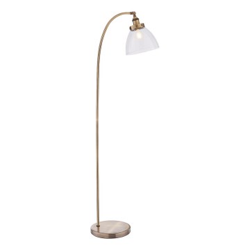 Endon 77860 - Grīdas stāvlampa HANSEN 1xE27/40W/230V misiņš
