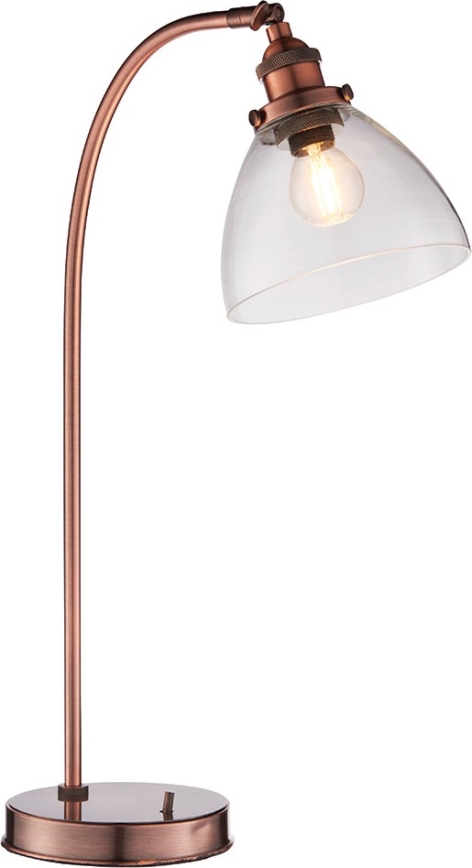 Endon 77861 - Galda lampa HANSEN 1xE27/40W/230V varš