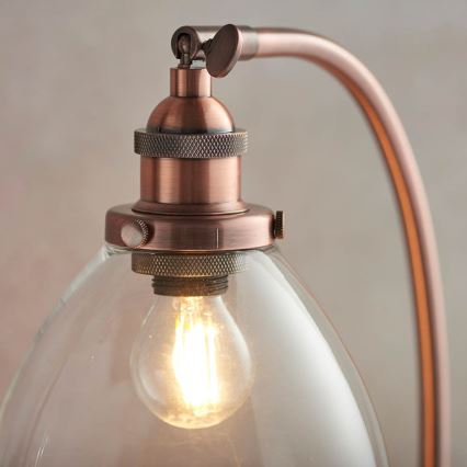 Endon 77861 - Galda lampa HANSEN 1xE27/40W/230V varš