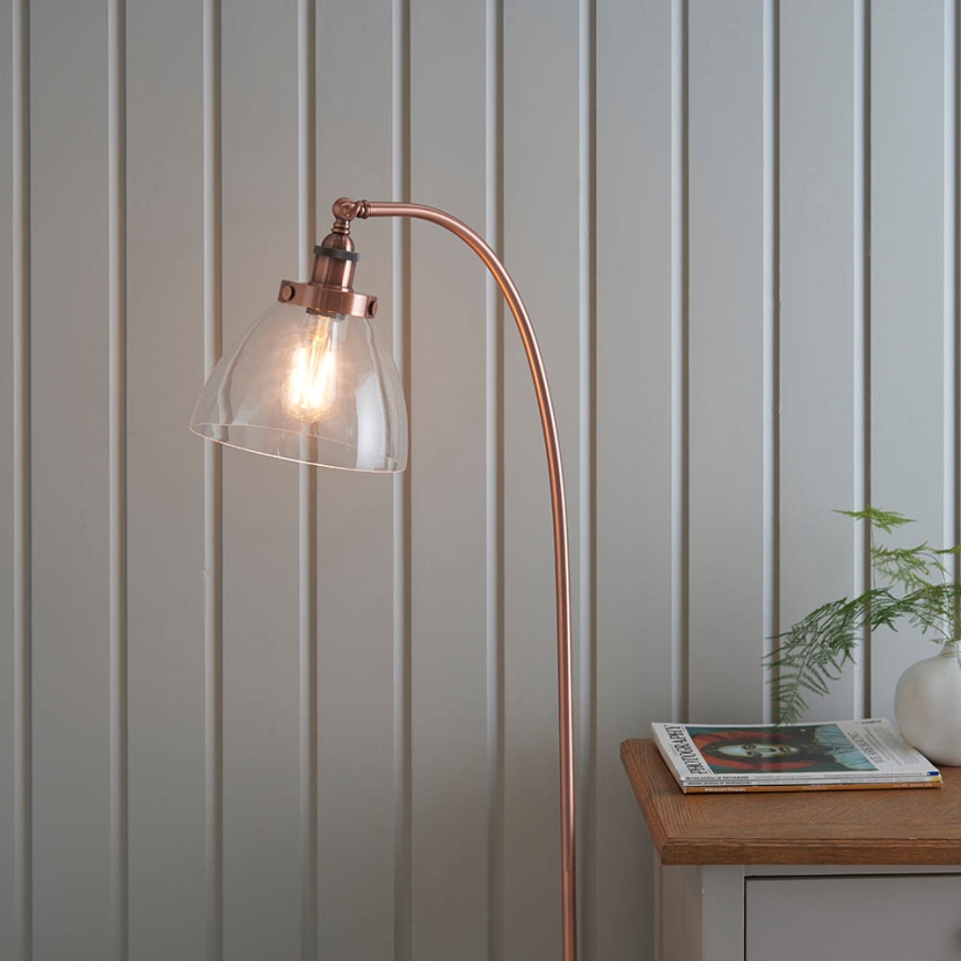 Endon 77862 - Grīdas stāvlampa HANSEN 1xE27/40W/230V varš