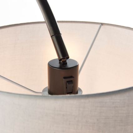 Endon 78163 - Stāvlampa CARLSON 1xE27/60W/230V pelēka/melna