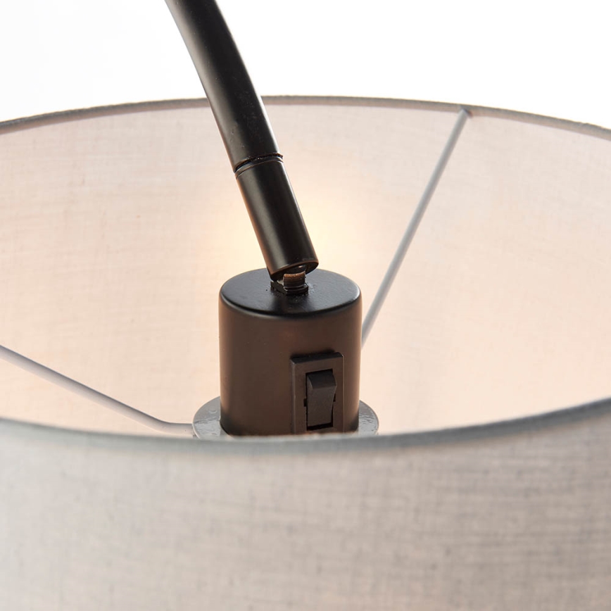 Endon 78163 - Stāvlampa CARLSON 1xE27/60W/230V pelēka/melna