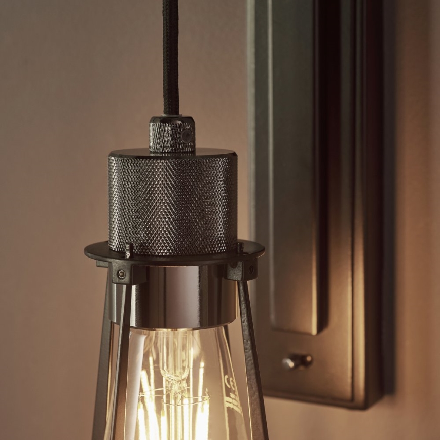 Endon 80950 - Sienas lampa URBAN 1xE27/6W/230V melna