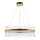 Endon 81908 - Regulējams LED lustra ar vadu ADRIEL LED/58W/230V 3000K diametrs 70 cm zelta/caurspīdīga