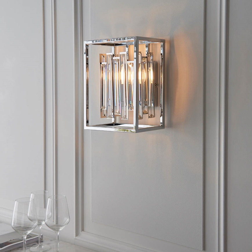 Endon 81932 - Sienas gaismeklis ACADIA 1xE14/40W/230V pulēts hroms