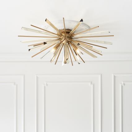 Endon 81937 - Griestu lampa 4xE14/40W/230V Ø 80 cm zelta