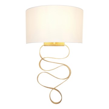 Endon 82070 - Sienas lampa 1xE27/10W/230V balta/misiņš