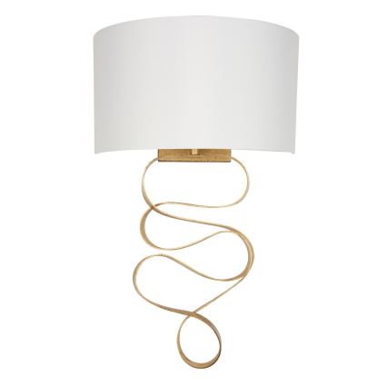 Endon 82070 - Sienas lampa 1xE27/10W/230V balta/misiņš