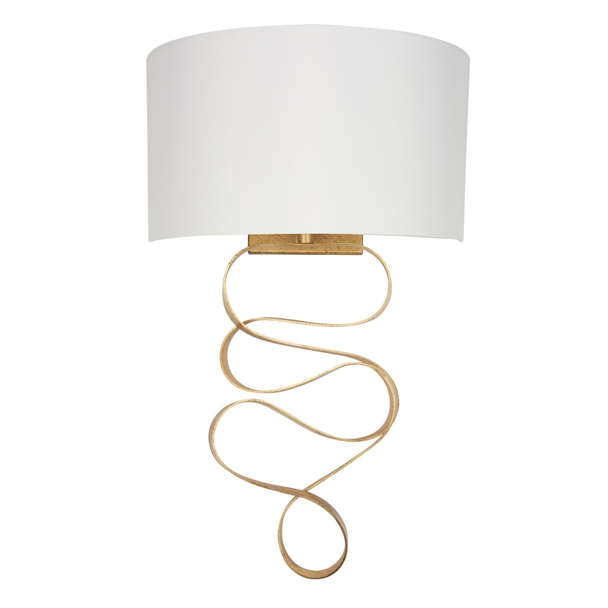Endon 82070 - Sienas lampa 1xE27/10W/230V balta/misiņš
