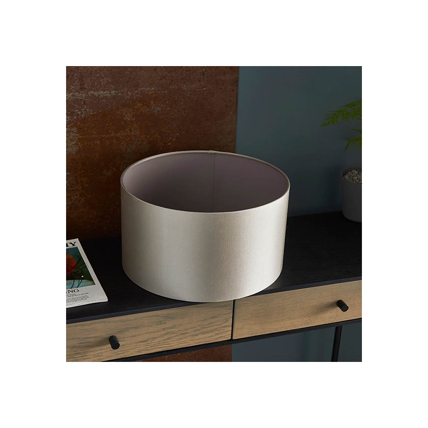 Endon 90024 - Nomaiņas abažūrs galda lampai E27, Ø 38 cm, pelēks