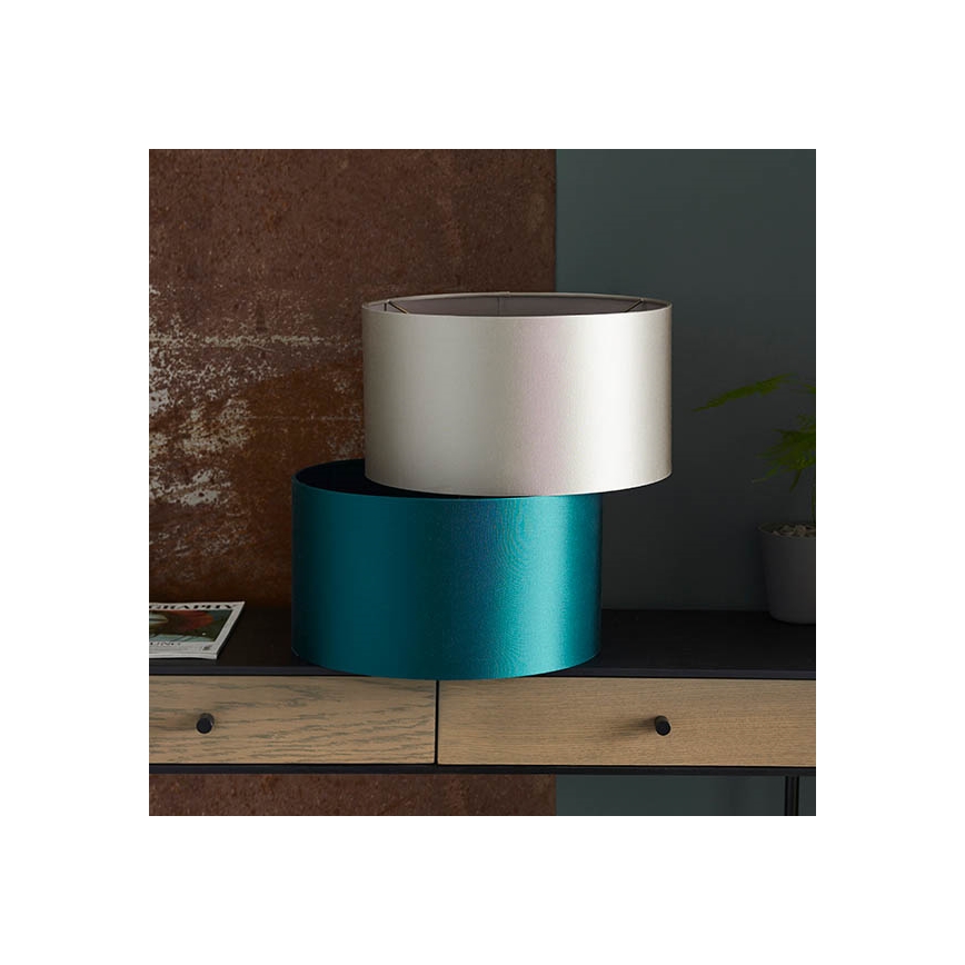 Endon 90024 - Nomaiņas abažūrs galda lampai E27, Ø 38 cm, pelēks