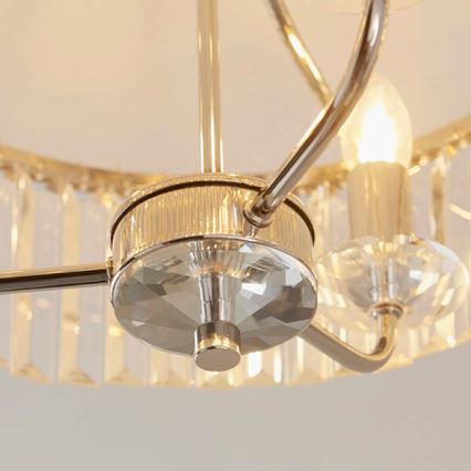 Endon 90264 - CHESTERFIELD virsmas griestu lampa, 3x E14/6W/230V, spīdīgs hroms