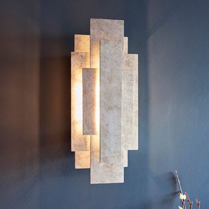 Endon 90451 - sienas gaismeklis ALZARE 2xG9/3W/230V balta patina