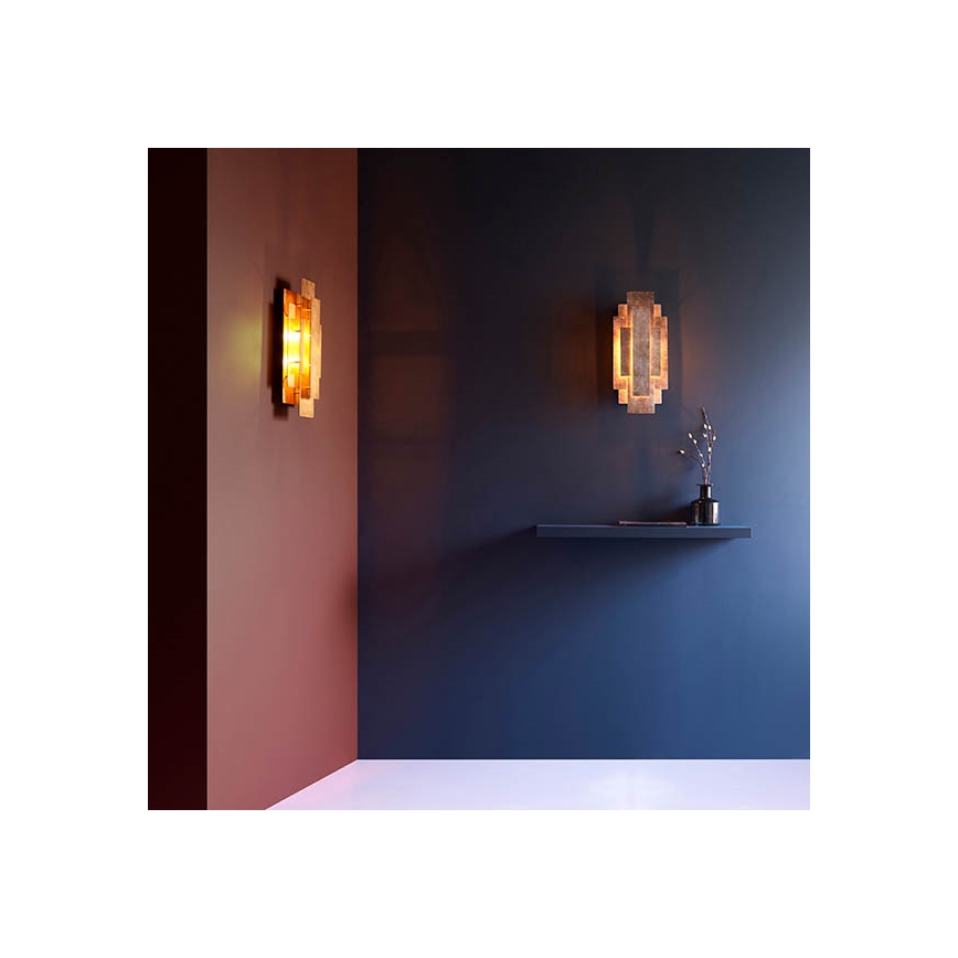 Endon 90451 - sienas gaismeklis ALZARE 2xG9/3W/230V balta patina