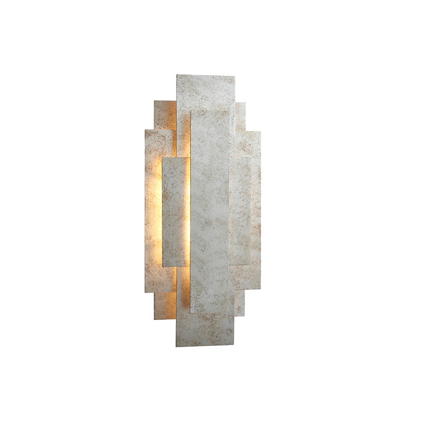 Endon 90451 - sienas gaismeklis ALZARE 2xG9/3W/230V balta patina