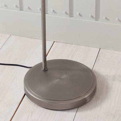 Endon 91741 - Grīdas lampa HANSEN 1xE27/40W/230V, matēts hroms