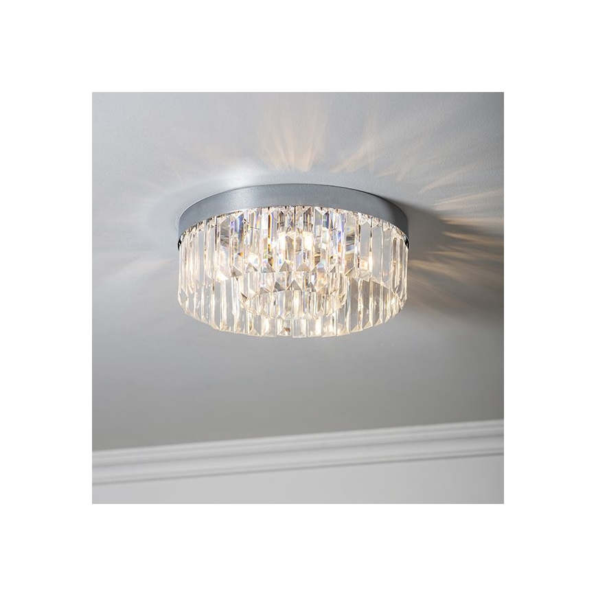 Endon 91811 - Vannas istabas griestu gaismeklis SHIMMER 5xG9/18W/230V IP44 spīdīgs hroms