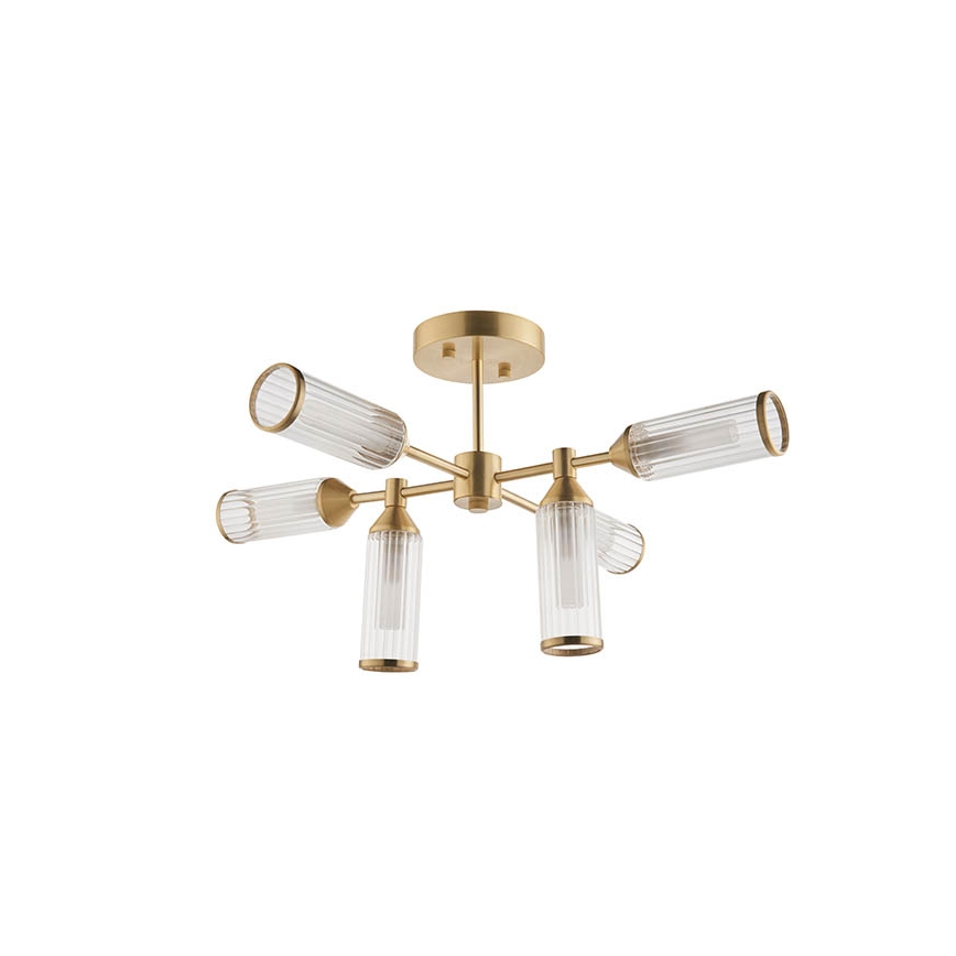 Endon 92213 - lustra ar stieni, 6x G9/3W/230V, misiņš