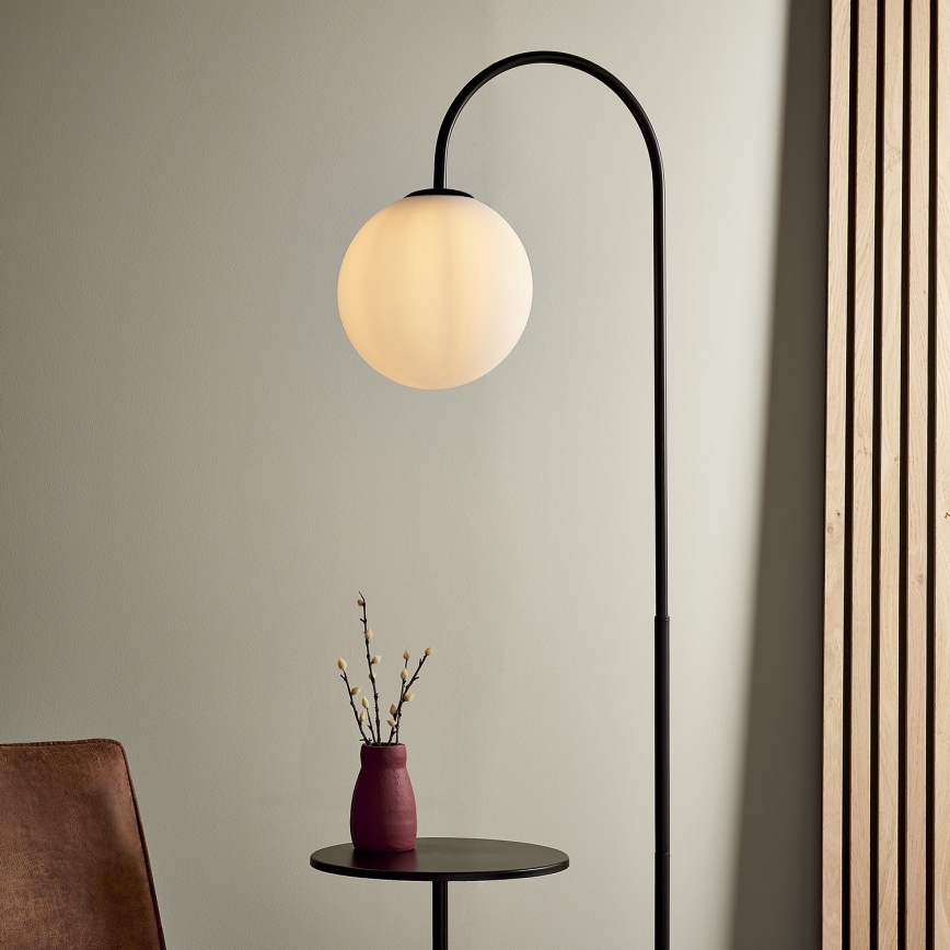 Endon 92424 - Grīdas lampa HALO 1xE14/7W/230V melna