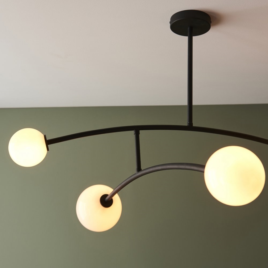 Endon 92940 - Lustra uz stieņa BALANCE 4xG9/3W/230V melna
