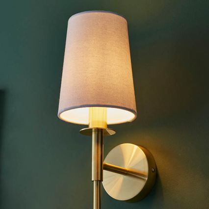 Endon 92955 - Sienas lampa 1xE14/6W/230V balta/zelta