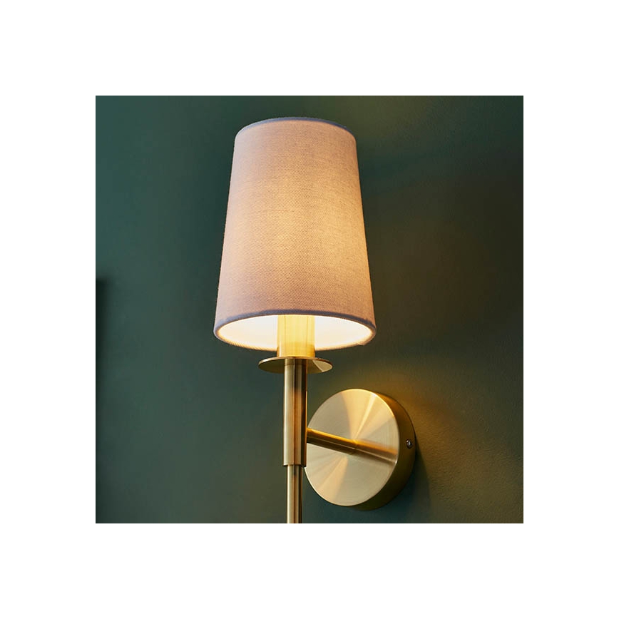 Endon 92955 - Sienas lampa 1xE14/6W/230V balta/zelta