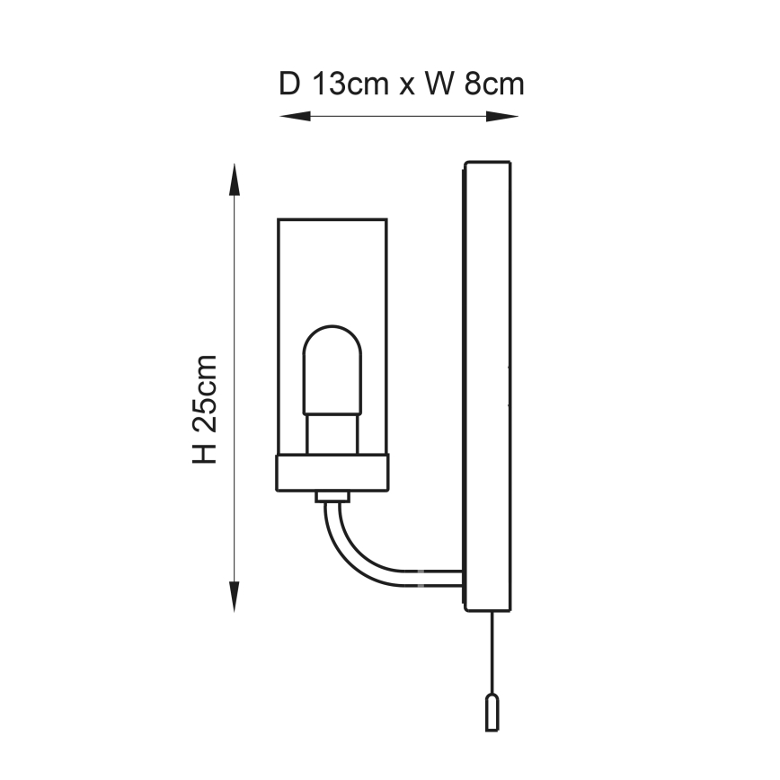 Endon 92960 - Vannas istabas sienas gaismeklis EDREA 1xG9/3W/230V IP44 spīdīga hroma apdare