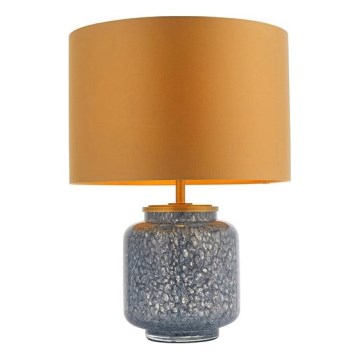 Endon 93067 - Galda lampa ZINNIA 1xE27/10W/230V zila/zeltaina