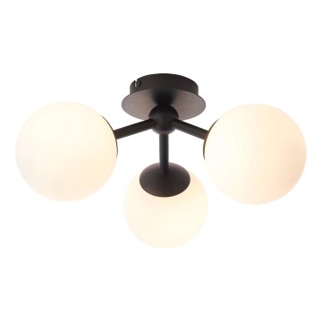 Endon 93489 - Vannas istabas virsmas griestu lampa FRIO 3xG9/3W/230V IP44 melna