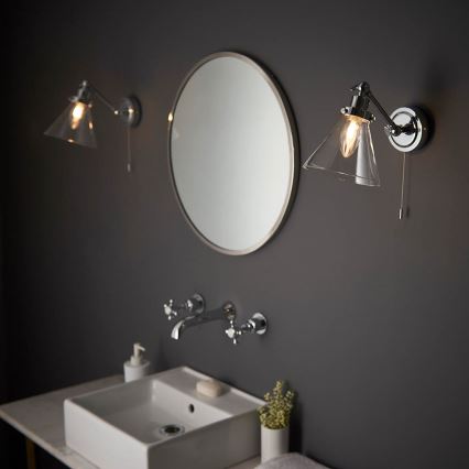 Endon 93853 - Vannas istabas sienas starmetis FARADAY 1xG9/3W/230V IP44 spīdīgi hromēts