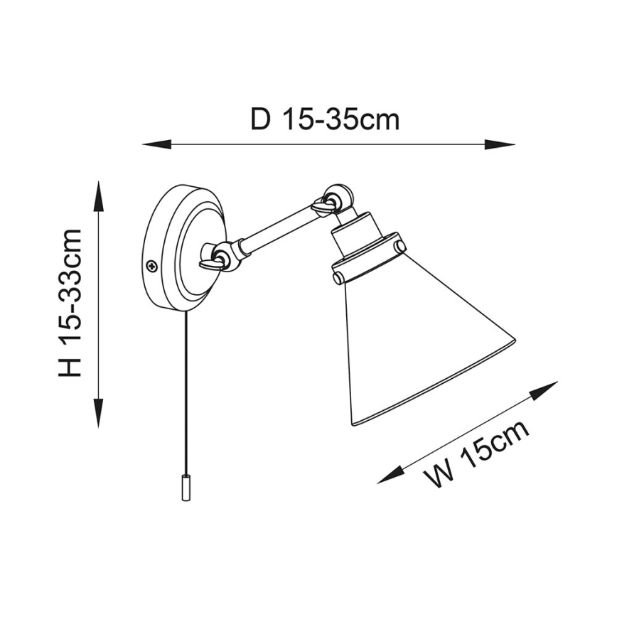 Endon 93854 - Vannas istabas sienas starmetis FARADAY 1xG9/3W/230V IP44 zelta