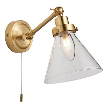 Endon 93854 - Vannas istabas sienas starmetis FARADAY 1xG9/3W/230V IP44 zelta