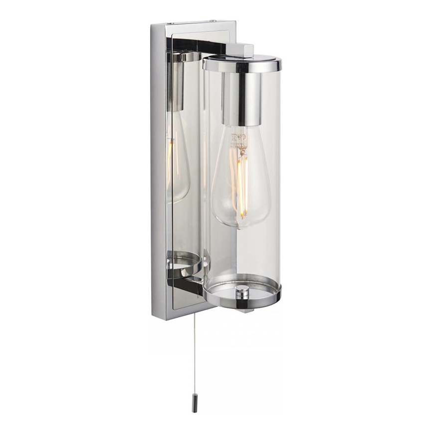 Endon 94074 - Vannas istabas sienas lampa TAYLOR 1xE27/10W/230V IP44 spīdīgi hromēts