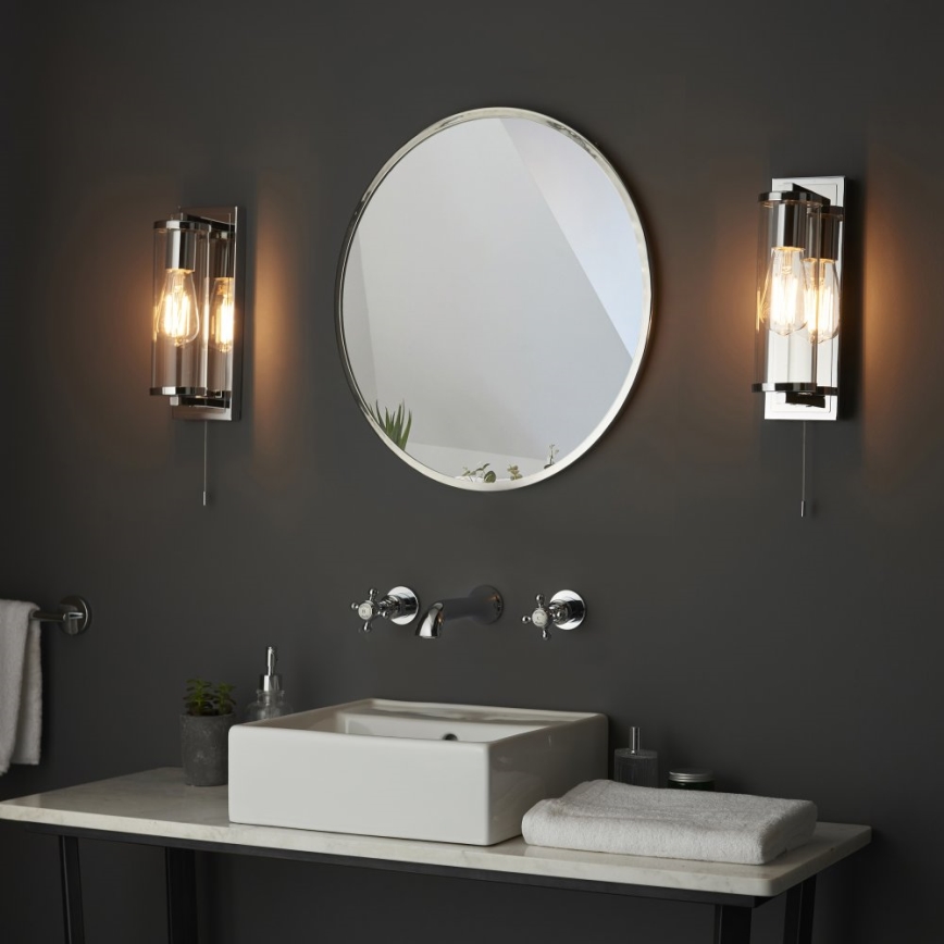 Endon 94074 - Vannas istabas sienas lampa TAYLOR 1xE27/10W/230V IP44 spīdīgi hromēts