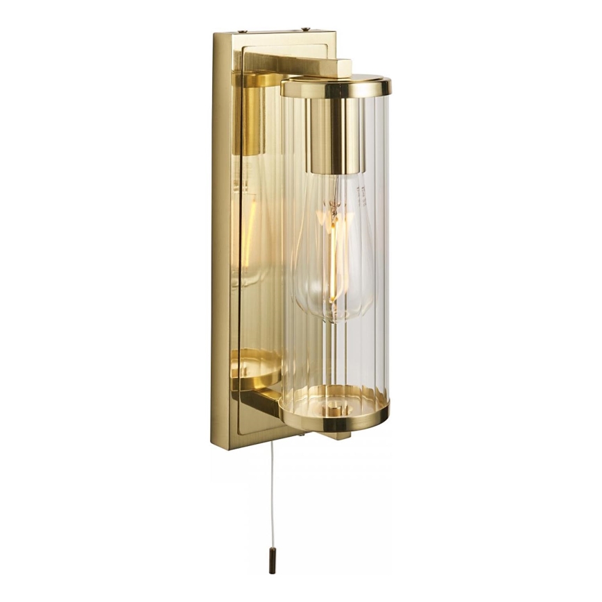 Endon 94075 - Vannas istabas sienas lampa TAYLOR 1xE27/10W/230V IP44 zelta