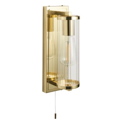 Endon 94075 - Vannas istabas sienas lampa TAYLOR 1xE27/10W/230V IP44 zelta