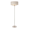 Endon 94359 - Grīdas stāvlampa HIGHCLERE 3xE14/40W/230V bēša/spīdīgi hromēts d. 47 cm