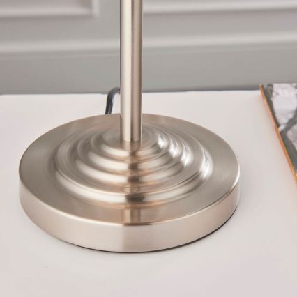 Endon 94369 - Galda lampa HIGHCLERE 3xE14/18W/230V bēša/matēts hroms