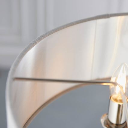 Endon 94377 - Lustra ar ķēdi HIGHCLERE 3xE14/40W/230V pelēka/spīdīgi hromēts