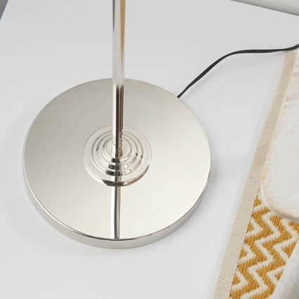 Endon 94378 - Grīdas stāvlampa HIGHCLERE 1xE14/40W/230V pelēka/spīdīgi hromēts