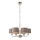 Endon 94381 - Lustra ar ķēdi HIGHCLERE 6xE14/28W/230V pelēka/spīdīgi hromēts